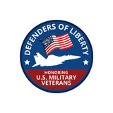 Circle Plus Defenders of Liberty: Honoring U.S. Military Veterans Door or Wall Sign Honor Veterans with Military Signs | US Pride | Veteran Gratitude and Discount Signs