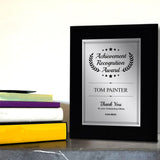 Signs ByLITA Customizable Cursive Font Achievement Award Wooden Plaque with Easel Stand, Engraved Gift for Students, Employees, Special Achievement and Corporate Awards