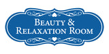 Signs ByLITA Designer Beauty & Relaxation Room Wall or Door Sign