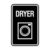 Signs ByLITA Portrait Round Dryer Wall or Door Sign