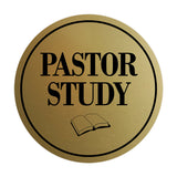 Signs ByLITA Circle Pastor Study Wall or Door Sign