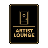 Signs ByLITA Portrait Round Artist Lounge Door or Wall Sign Easy Installation | Directing Artists & Co-Workers | Music | Concert | Festivals