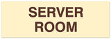 Signs ByLITA Basic Server Room Sign - Laser-Engraved Lettering | Durable ABS Plastic | Vibrant Colors | Powerful Foam Tape