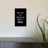 Portrait Round Plus our Hair Is A Reflection Of Your Personality, Let's Make It Shine! Door or Wall Sign | Hair Stylist Inspirational Positive Decoration