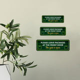 Standard Plus Please Leave Packages At The Front Door - The Gate Is Open Door or Wall Sign | Office & Home Signage