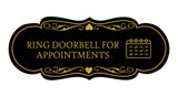 Signs ByLITA Designer Ring Doorbell for Appointments Wall or Door Sign
