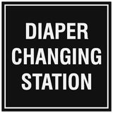 Signs ByLITA Square Diaper Changing Station Sign - Easy Installation | Durable Material