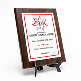 Rock and Roll Novelty Funny Customizable Award Plaque | Funny Parody Achievement Personalizable Plaques