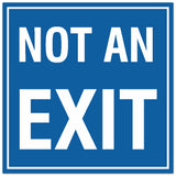 Signs ByLITA Square Not an Exit Sign - Easy Installation | Durable Material