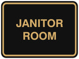 Signs ByLITA Classic Framed Janitor Room Sign - Easy Installation | Durable Material