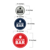 Signs ByLITA Circle Cocoa Bar Wall or Door Sign