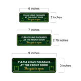 Standard Plus Please Leave Packages At The Front Door - The Gate Is Open Door or Wall Sign | Office & Home Signage