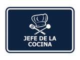 Signs ByLITA Classic Framed Jefe de la Cocina Door or Wall Sign