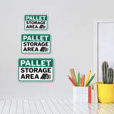 Classic Framed Plus Pallet Storage Area Wall or Door Sign | Workplace Safety Compliance Signs