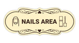 Signs ByLITA Designer Nails Area Makeup Area Wall or Door Sign