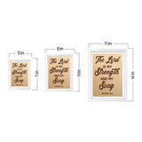 Designs ByLITA The Lord Is My Strength And My Song Exodus 15:2, Wall Print Art | Religious Home Decor (Unframed or Framed)
