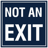 Signs ByLITA Square Not an Exit Sign - Easy Installation | Durable Material