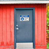 Classic Framed Plus Notice This Gate Must Be Kept Locked. Door or Wall Sign | Safety Signage