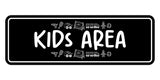 Signs ByLITA Standard Kids Area (Toy vector) Wall or Door Sign