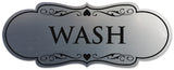 Signs ByLITA Designer Wash Sign - Easy Installation | Durable Wall or Door Sign
