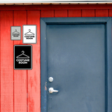 Signs ByLITA Portrait Round Costume Room Door or Wall Sign Easy Installation | Directing Artists & Co-Workers | Music | Concert | Festivals