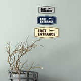 Fancy East Entrance Wall or Door Sign