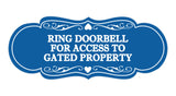 Signs ByLITA Designer Ring Doorbell for Access to Gated Property Wall or Door Sign