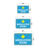 Classic Framed Plus Medication Room Wall or Door Sign | Directional Medical Signage