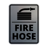 Signs ByLITA Portrait Round Fire Hose Door or Wall Sign Easy Installation | Health And Safety | Building And Danger Signs