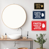 Signs ByLITA Classic Framed Farts: Ghost Of Things With Eat Wall or Door Sign