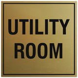 Signs ByLITA Square Utility Room Sign - Easy Installation | Durable Material