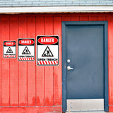 Portrait Round Plus Danger Open Trench Wall or Door Sign | Health And Safety Signage