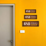 Standard Plus BNB Entrance (Right Arrow) Door or Wall Sign | BnB Hosting Signage