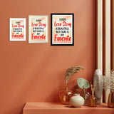 Designs ByLITA Every Love Story Is Beautiful But Ours Is My Favorite, Wall Print Art | Home Decor