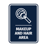 Signs ByLITA Portrait Round Makeup And Hair Area Door or Wall Sign Easy Installation | Directing Artists & Co-Workers | Music | Concert | Festivals