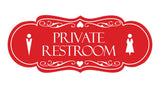 Signs ByLITA Designer Private Restroom Wall or Door Sign