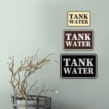 Signs ByLITA Classic Framed Tank Water Door or Wall Sign | Eco-Friendly Home Signs