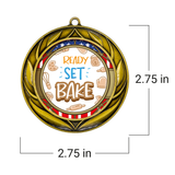 All Quality Wreath Ready set Bake Medal | Competition | High Quality Metal Medal - 1st, 2nd, 3rd Place