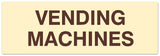Signs ByLITA Basic Vending Machines Sign - Laser-Engraved Lettering | Durable ABS Plastic | Vibrant Colors | Powerful Foam Tape