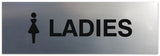 Signs ByLITA Basic Ladies Figurine Sign - Laser-Engraved Lettering | Durable ABS Plastic | Vibrant Colors | Powerful Foam Tape
