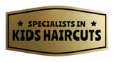 Signs ByLITA Fancy Specialists in Kids Haircuts Easy Installation | Durable Construction | Barbers | Grooming and Styling | Hair Wall or Door Sign