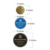 Circle No Soliciting Do Not Bother Us If We Do Not Know You Wall or Door Sign