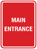 Signs ByLITA Portrait Round Main Entrance Sign - Laser-Engraved Lettering | Durable ABS Plastic | Vibrant Colors | Powerful Foam Tape