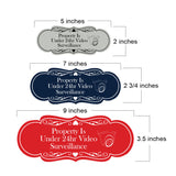 Signs ByLITA Designer Property Is Under 24hr Video Surveillance Wall or Door Sign
