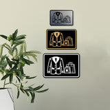 Signs ByLITA Classic Framed Coat and Bags Check Graphic Wall or Door Sign