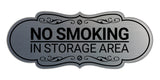 Signs ByLITA Designer No Smoking in Storage Area Wall or Door Sign
