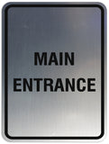 Signs ByLITA Portrait Round Main Entrance Sign - Laser-Engraved Lettering | Durable ABS Plastic | Vibrant Colors | Powerful Foam Tape