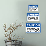 Classic Framed Plus Caution Keep Clear Of Moving Parts Wall or Door Sign | Workplace Safety Compliance Signs