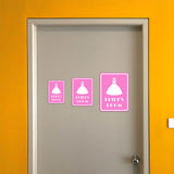 Portrait Round Plus Bride's Room Wall or Door Sign | Weddings & Events Signage