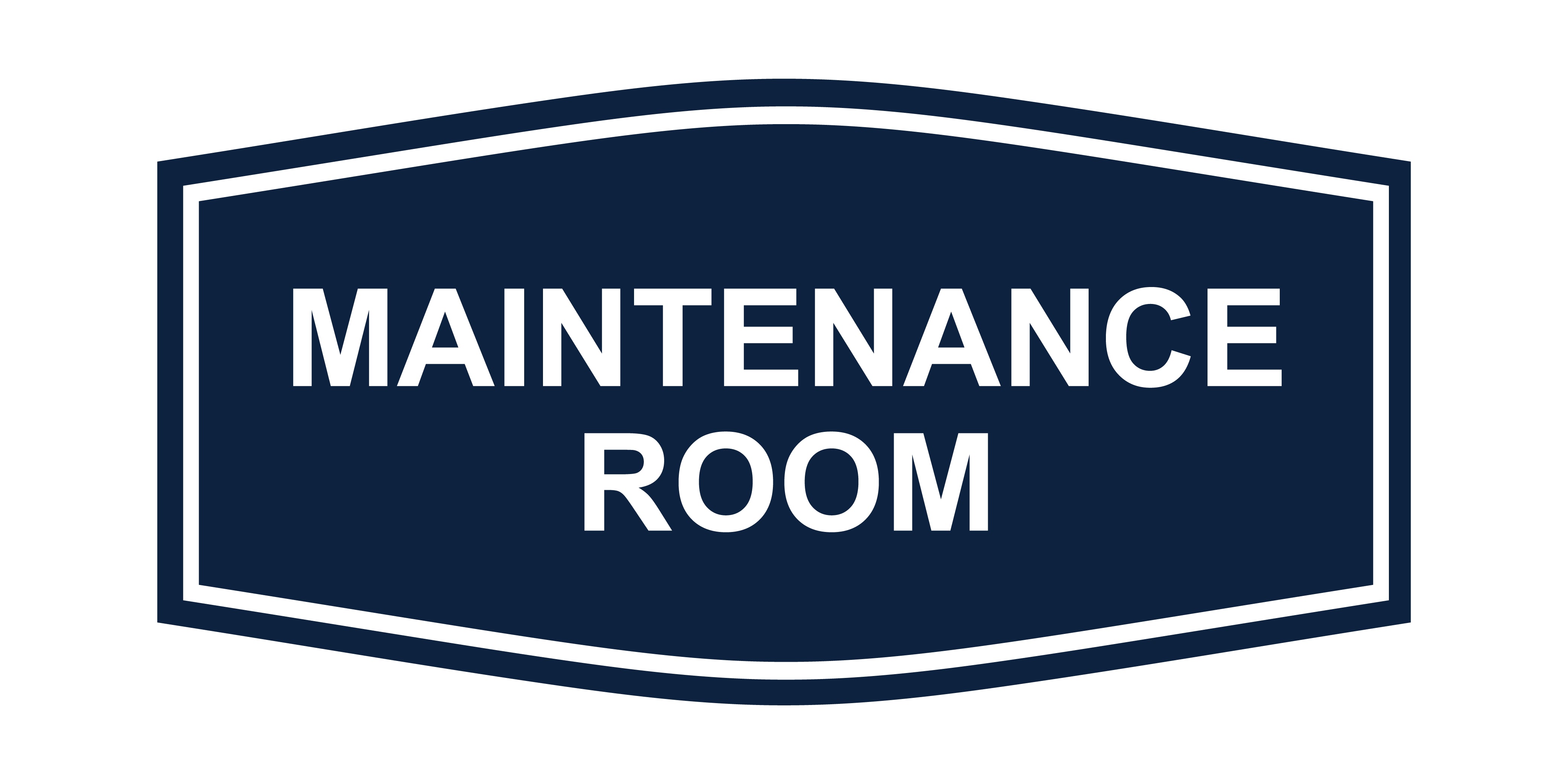 Fancy Maintenance Room Wall or Door Sign